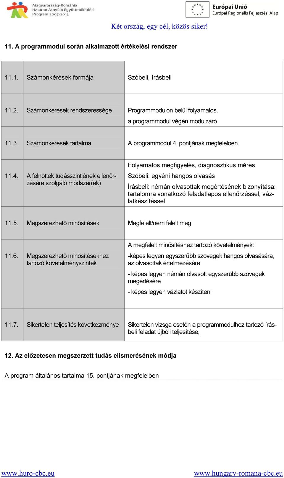 pontjának megfelelően. 11.4.