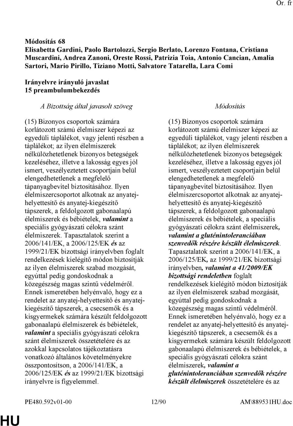 ilyen élelmiszerek nélkülözhetetlenek bizonyos betegségek kezeléséhez, illetve a lakosság egyes jól ismert, veszélyeztetett csoportjain belül elengedhetetlenek a megfelelő tápanyagbevitel