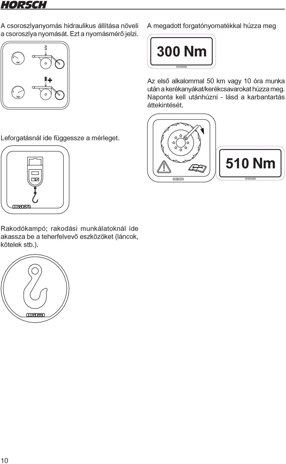 Naponta kell utánhúzni - lásd a karbantartás áttekintését. Leforgatásnál ide függessze a mérleget. Zeichnung Zeichnungsnummer Dateiname Schardruck 00380354 ed Mai 06 ON OFF ZERO Entw.