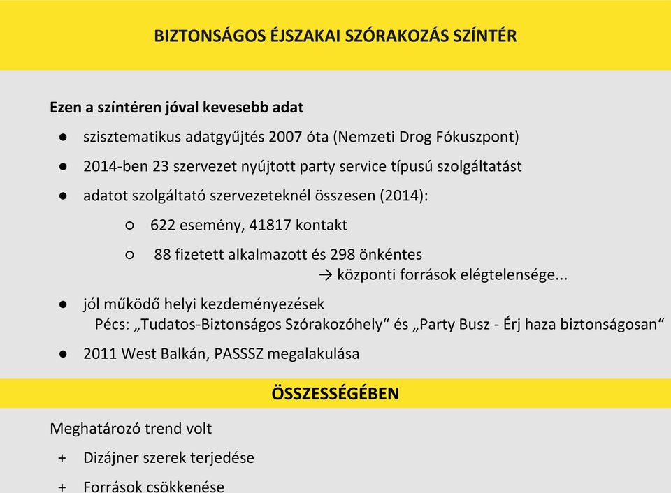 alkalmazott és 298 önkéntes központi források elégtelensége.