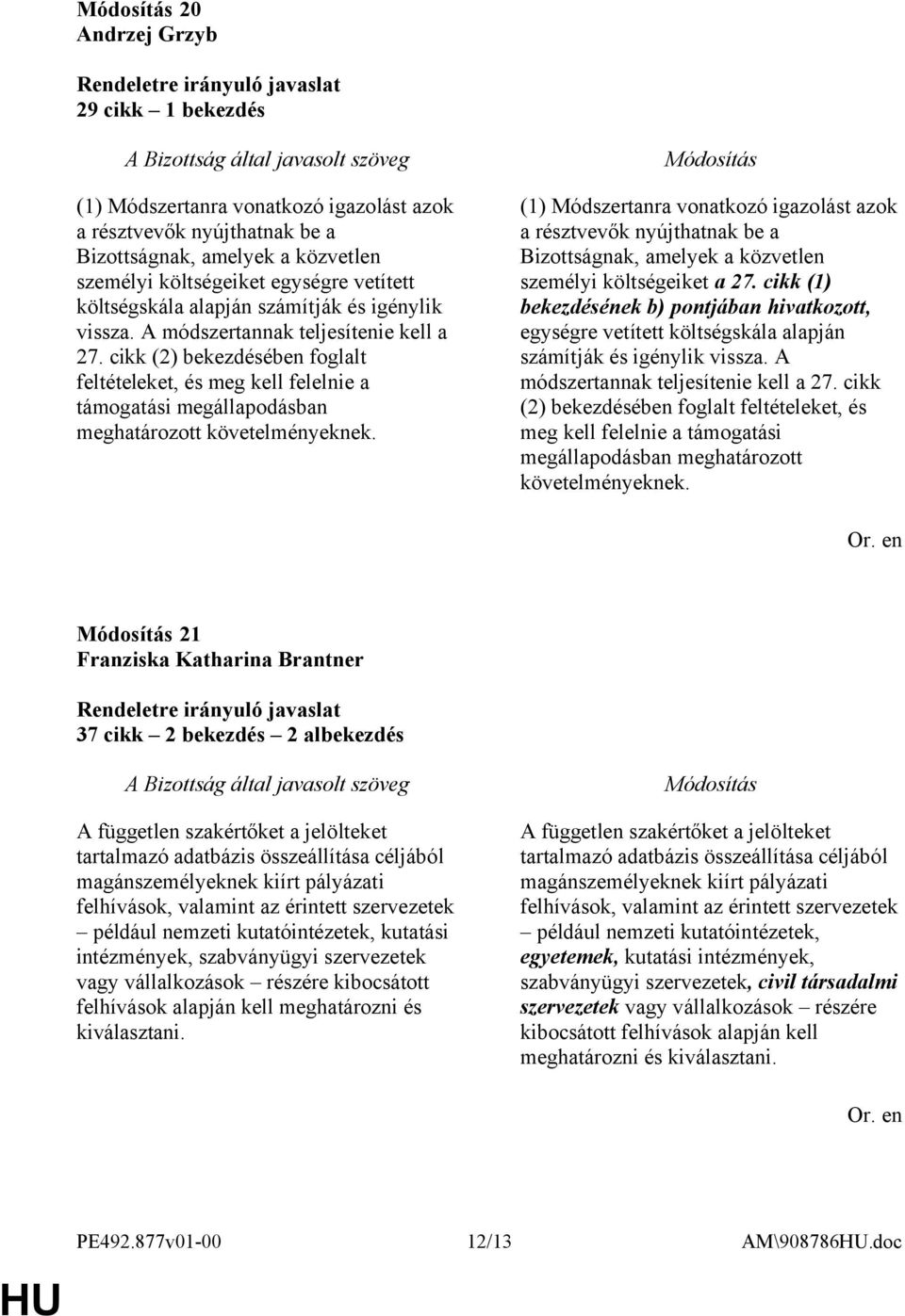 (1) Módszertanra vonatkozó igazolást azok a résztvevők nyújthatnak be a Bizottságnak, amelyek a közvetlen személyi költségeiket a 27.