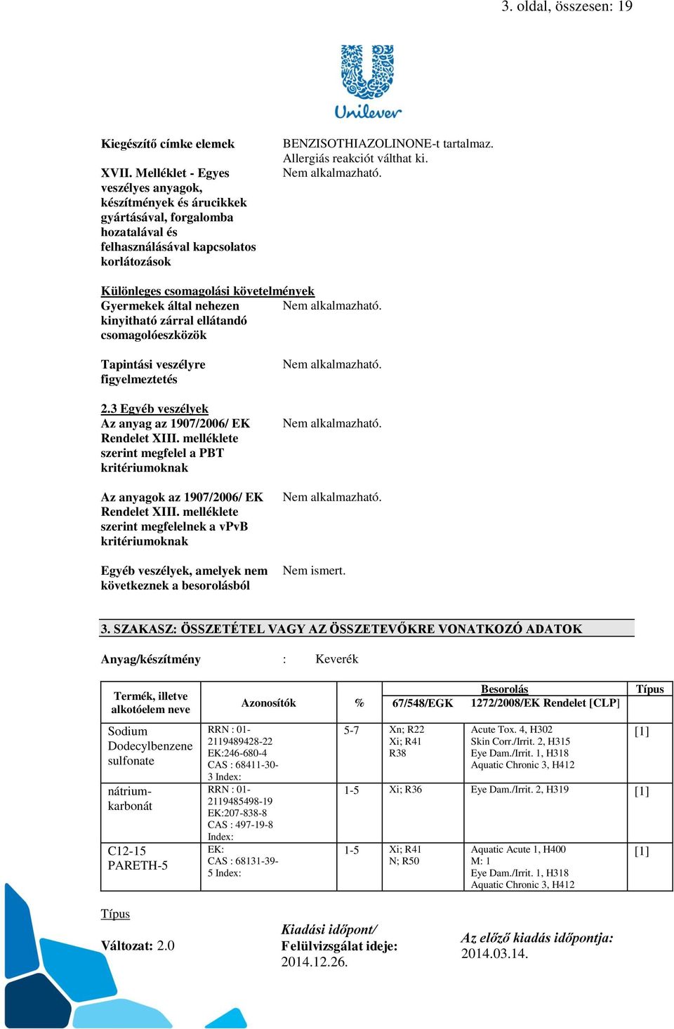 Allergiás reakciót válthat ki. Nem alkalmazható. Különleges csomagolási követelmények Gyermekek által nehezen Nem alkalmazható.