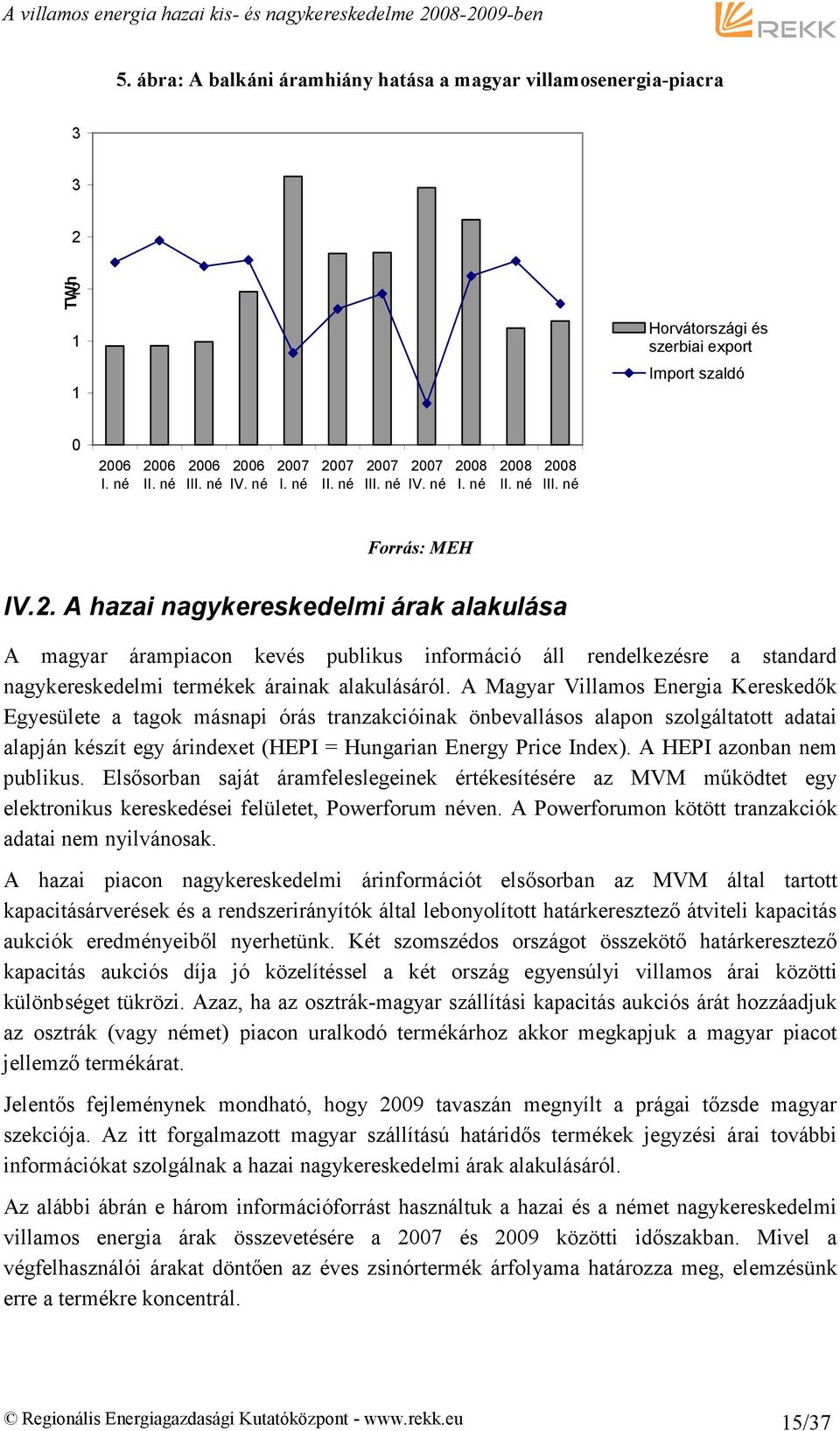 A Magyar Villamos Energia Kereskedık Egyesülete a tagok másnapi órás tranzakcióinak önbevallásos alapon szolgáltatott adatai alapján készít egy árindexet (HEPI = Hungarian Energy Price Index).