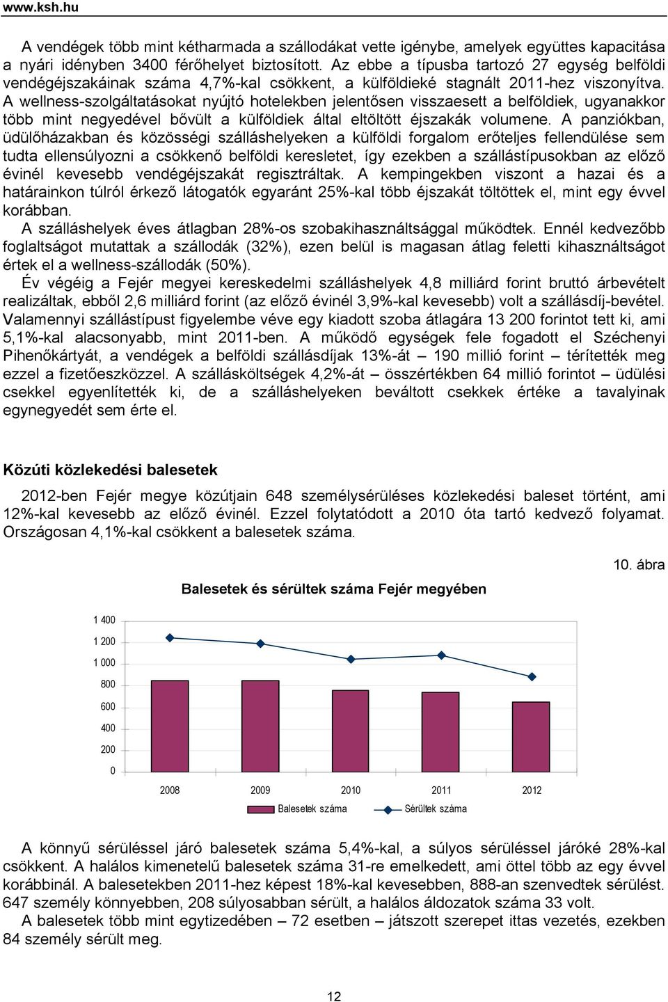 A wellness-szolgáltatásokat nyújtó hotelekben jelentősen visszaesett a belföldiek, ugyanakkor több mint negyedével bővült a külföldiek által eltöltött éjszakák volumene.