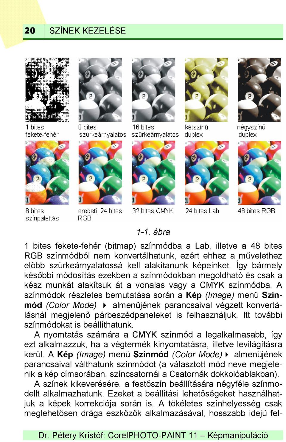 Így bármely későbbi módosítás ezekben a színmódokban megoldható és csak a kész munkát alakítsuk át a vonalas vagy a CMYK színmódba.