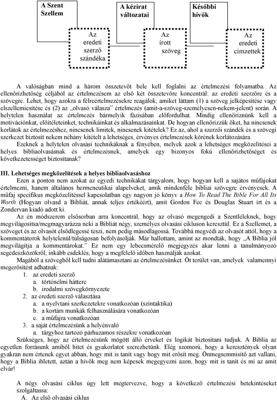 Lehet, hogy azokra a félreértelmezésekre reagálok, amiket láttam (1) a szöveg jelképesítése vagy elszellemiesítése és (2) az olvasó válasza értelmezés (amit-a-szöveg-személyesen-nekem-jelent) során.