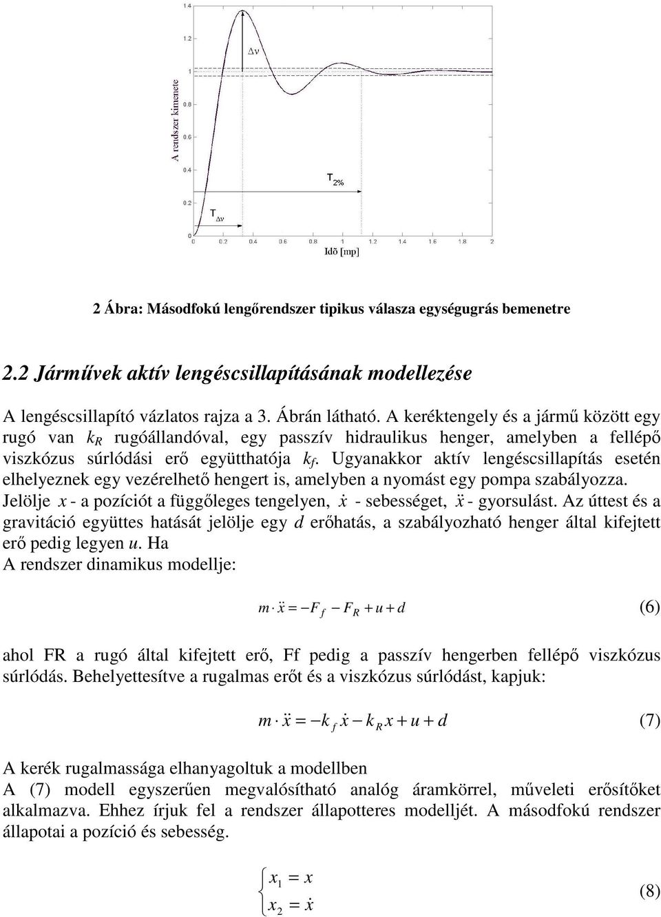 Ugyaakkor aktív lgécillapítá té lhlyzk gy vzérlht hgrt i, amlyb a yomát gy pompa zabályozza. Jlölj - a pozíciót a függlg tgly, - bégt, - gyorulát.