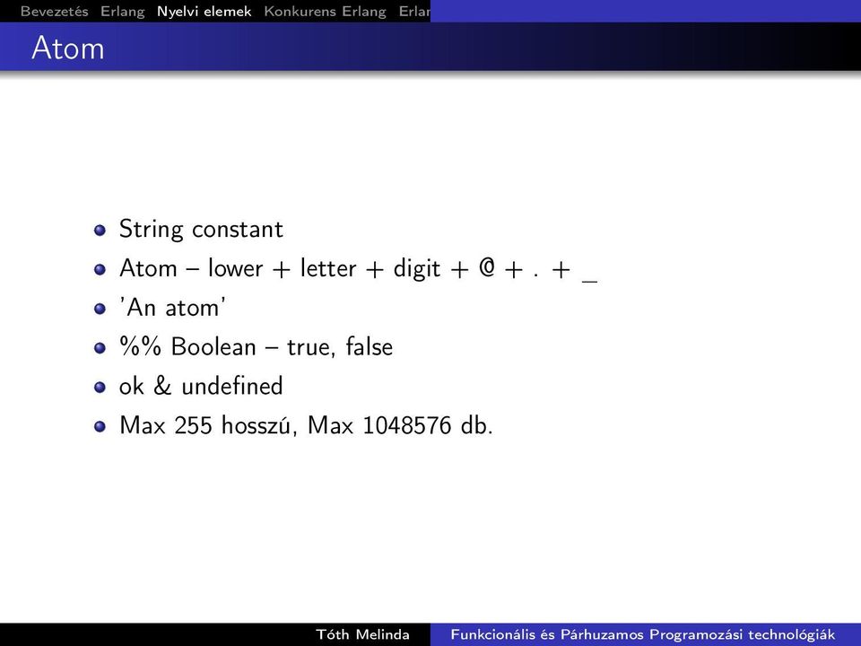 + _ An atom %% Boolean true, false