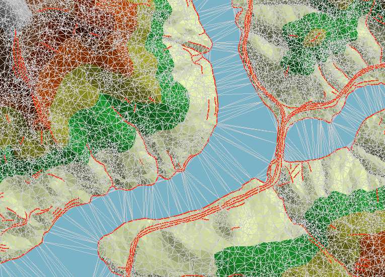 tartalmaz (feature classes) All share the same spatial reference Never tables no geometry A térbeli kapcsolatok modellezése szükséges (Required to model spatial relationships) Geodatabase topology