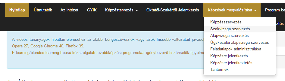 A képzésszervezői és vizsgaszervezői jogosultsággal rendelkező felhasználók a felület segítségével letölthetik a Probono által korábban legenerált bizonyítványokat.