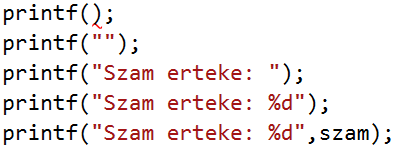 3. Kiíratás Még egy-két dolgot tisztába kell tenni, mielőtt látható eredményt érünk el.