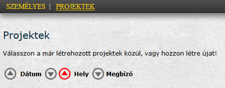 5. Projektek kezelése Projekt alatt értjük a létrehozható dokumentumok olyan csoportját, amelyek egységet alkotnak.