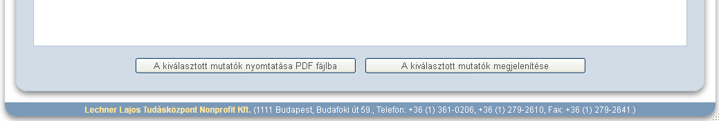 A téma-csoportok tartalmának megjelenítésére a ikon szolgál, melynek hatására láthatóvá válik a csoportban található mutatók listája.