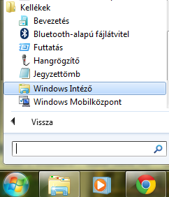 Fájlok és könyvtárak kezelésére a Windows az Intéző nevű programot biztosítja számunkra.