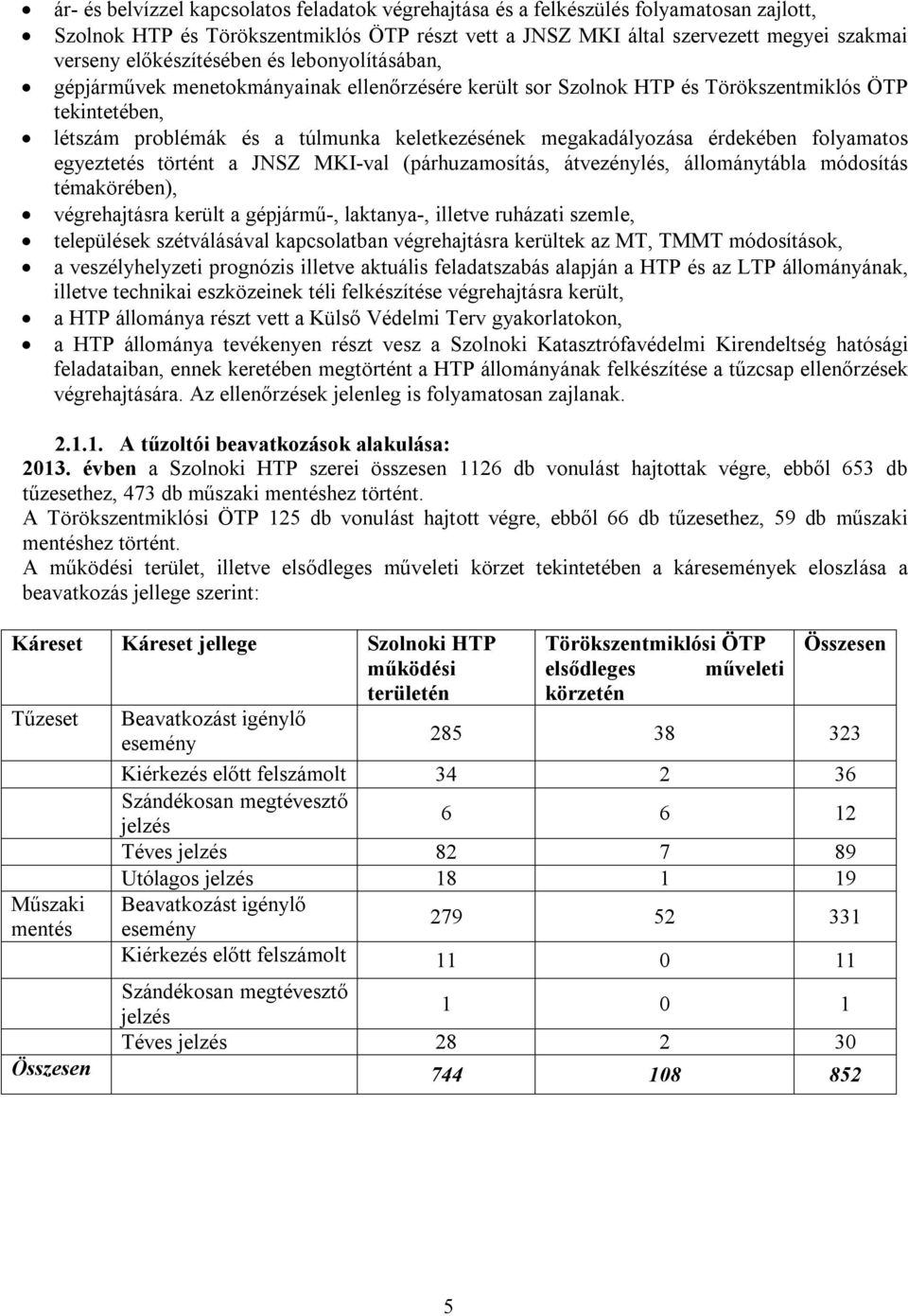 megakadályozása érdekében folyamatos egyeztetés történt a JNSZ MKI-val (párhuzamosítás, átvezénylés, állománytábla módosítás témakörében), végrehajtásra került a gépjármű-, laktanya-, illetve