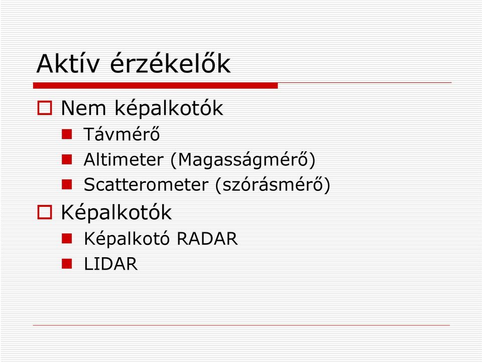 (Magasságmérő) Scatterometer