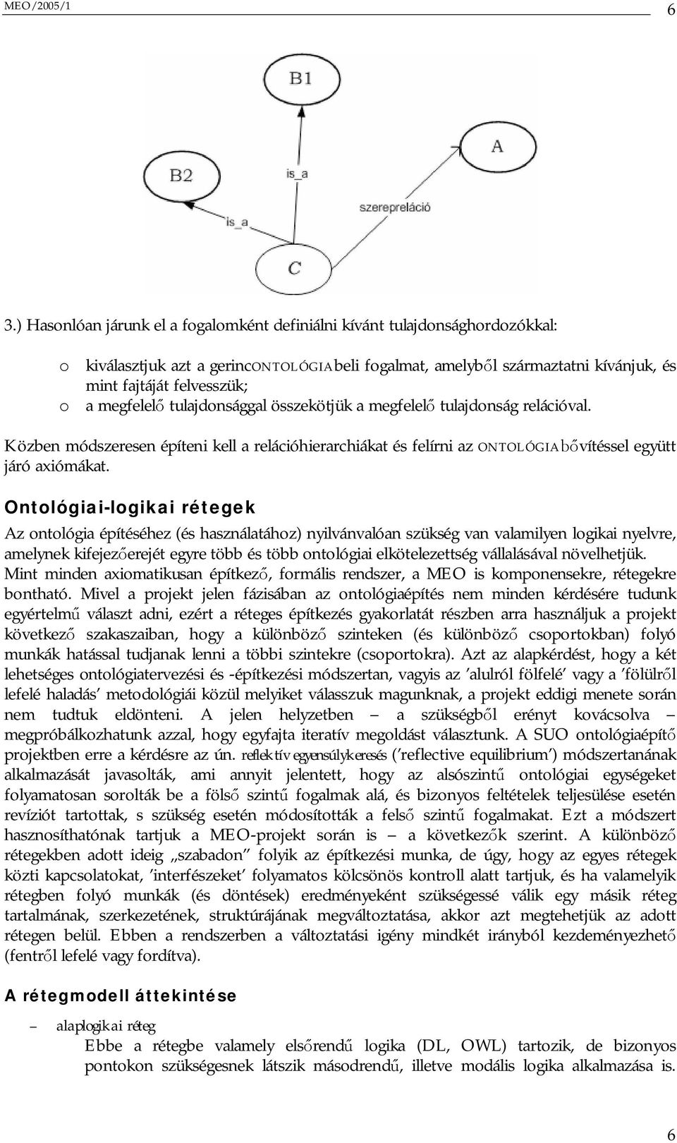 Ontológiai-logikai rétegek Az ontológia építéséhez (és használatához) nyilvánvalóan szükség van valamilyen logikai nyelvre, amelynek kifejez erejét egyre több és több ontológiai elkötelezettség