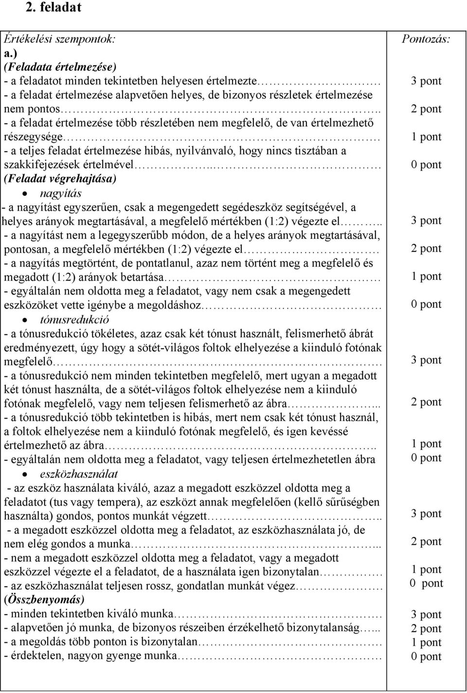 - a teljes feladat értelmezése hibás, nyilvánvaló, hogy nincs tisztában a szakkifejezések értelmével.