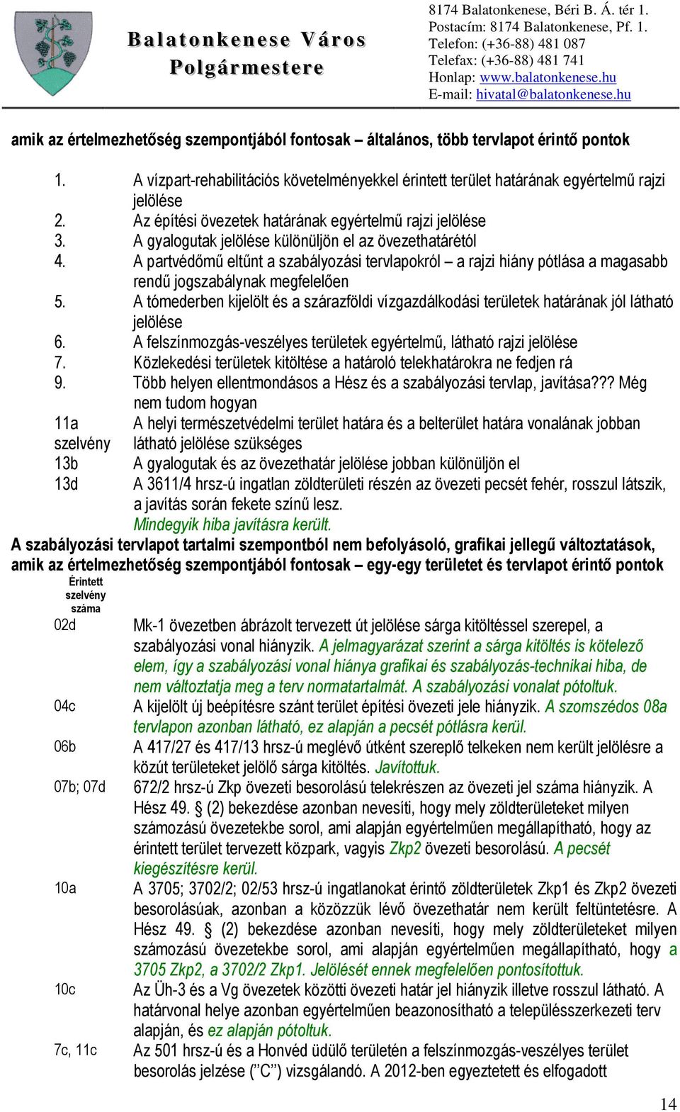 A partvédőmű eltűnt a szabályozási tervlapokról a rajzi hiány pótlása a magasabb rendű jogszabálynak megfelelően 5.