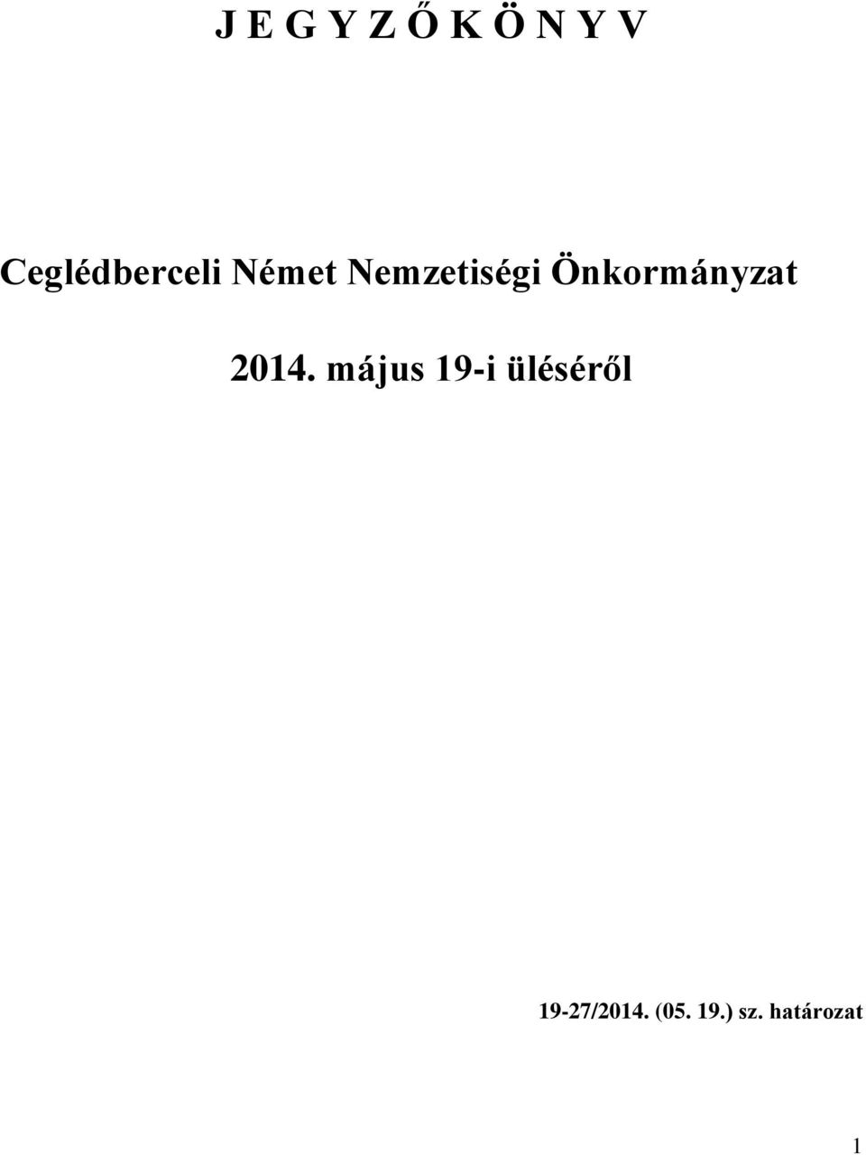 Önkormányzat 2014.