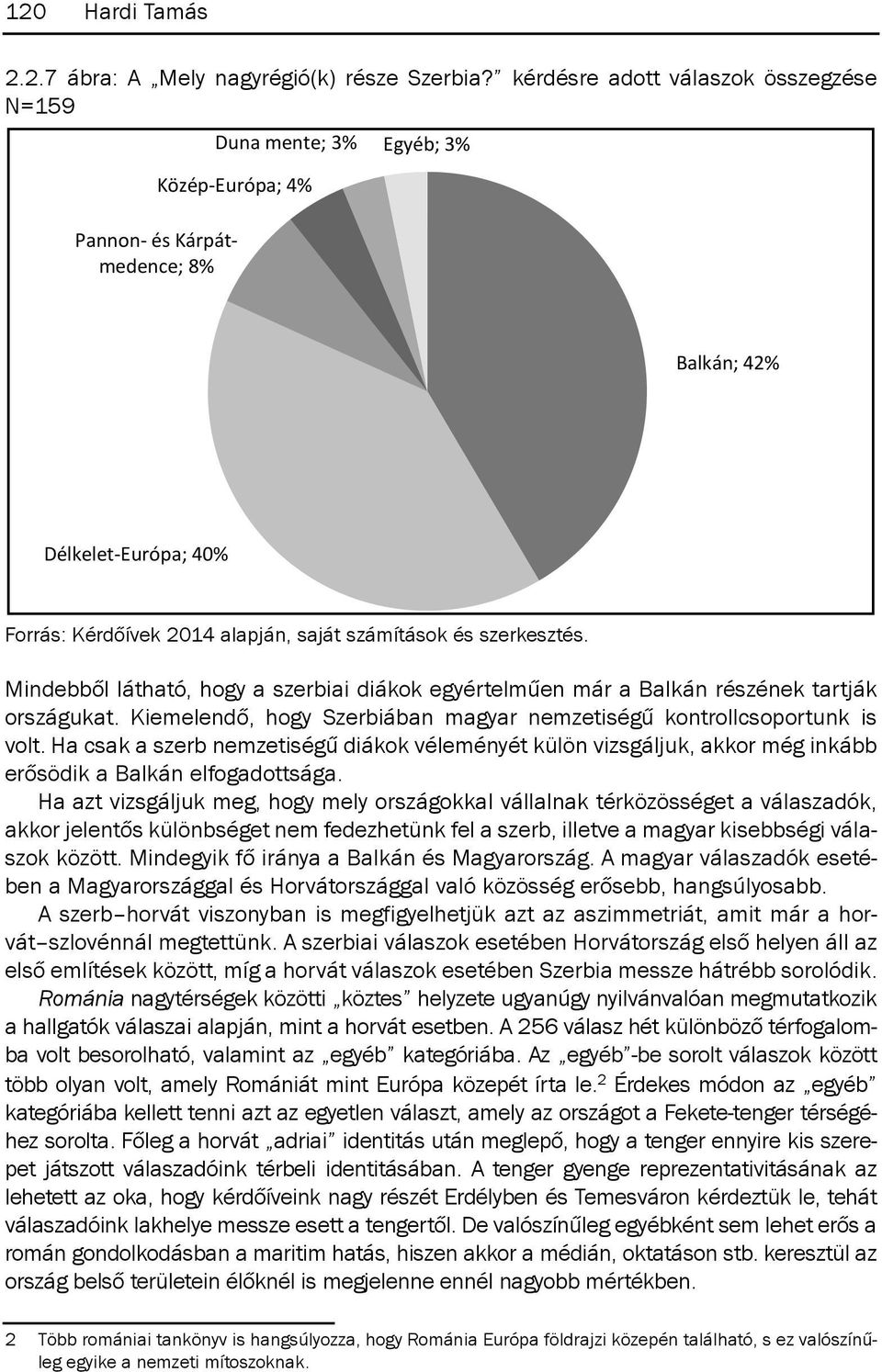 már a Balkán részének tartják országukat. Kiemelendő, hogy Szerbiában magyar nemzetiségű kontrollcsoportunk is volt.