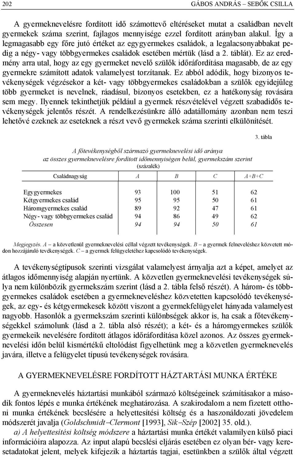 Ez az eredmény arra utal, hogy az egy gyermeket nevelő szülők a magasabb, de az egy gyermekre számított adatok valamelyest torzítanak.