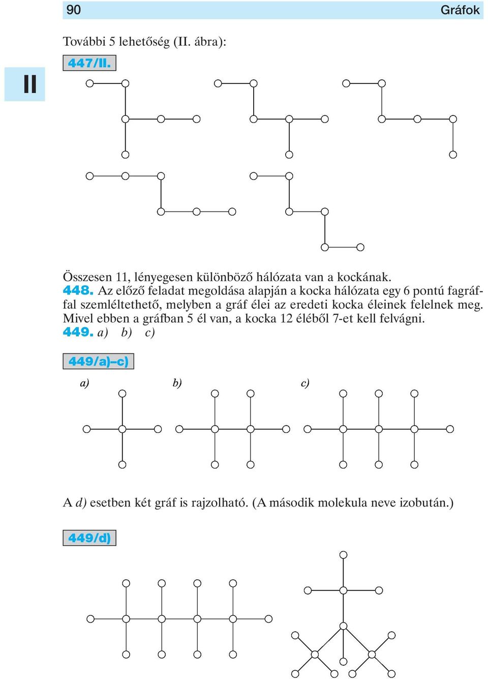 gráf élei az eredeti kocka éleinek felelnek meg.