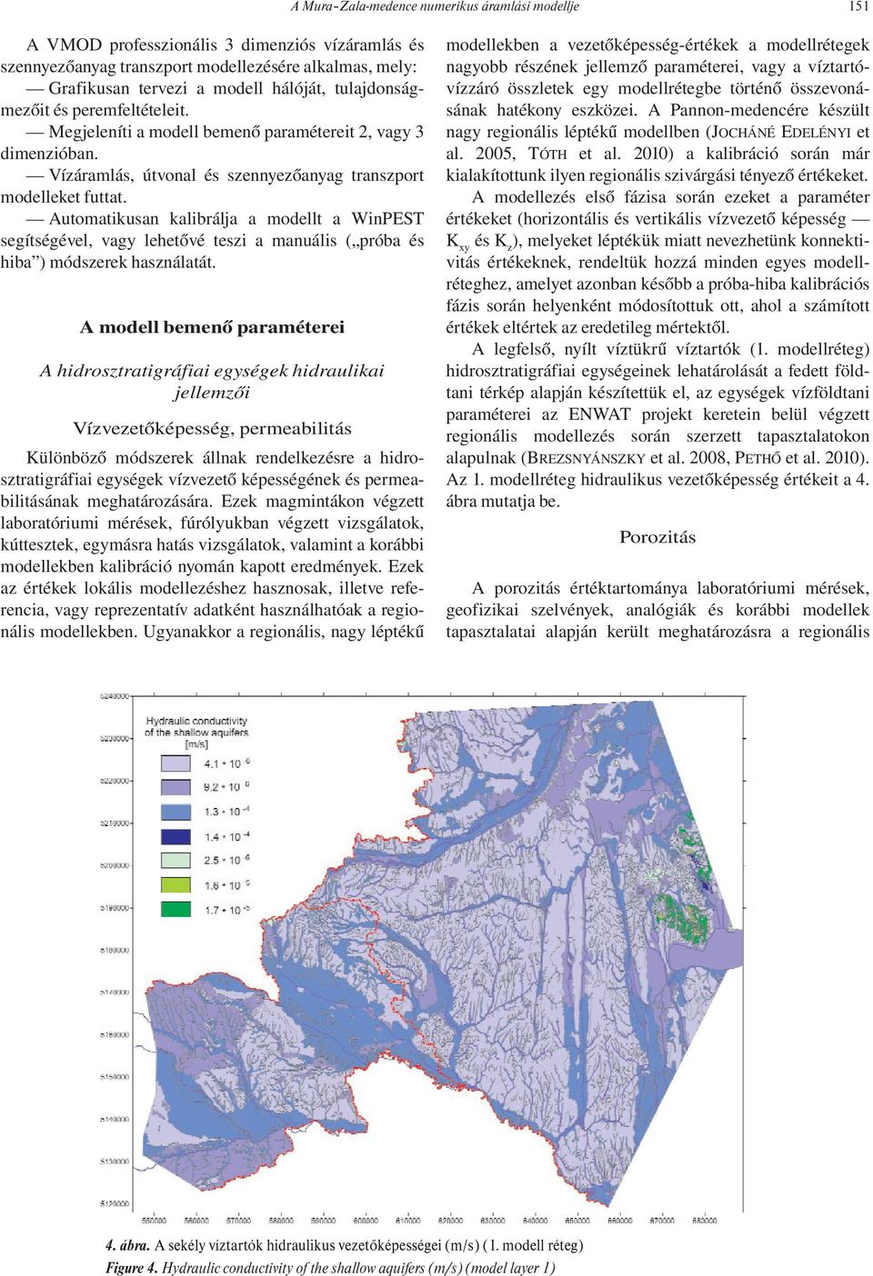 Automatikusan kalibrálja a modellt a WinPEST segítségével, vagy lehetővé teszi a manuális ( próba és hiba ) módszerek használatát.