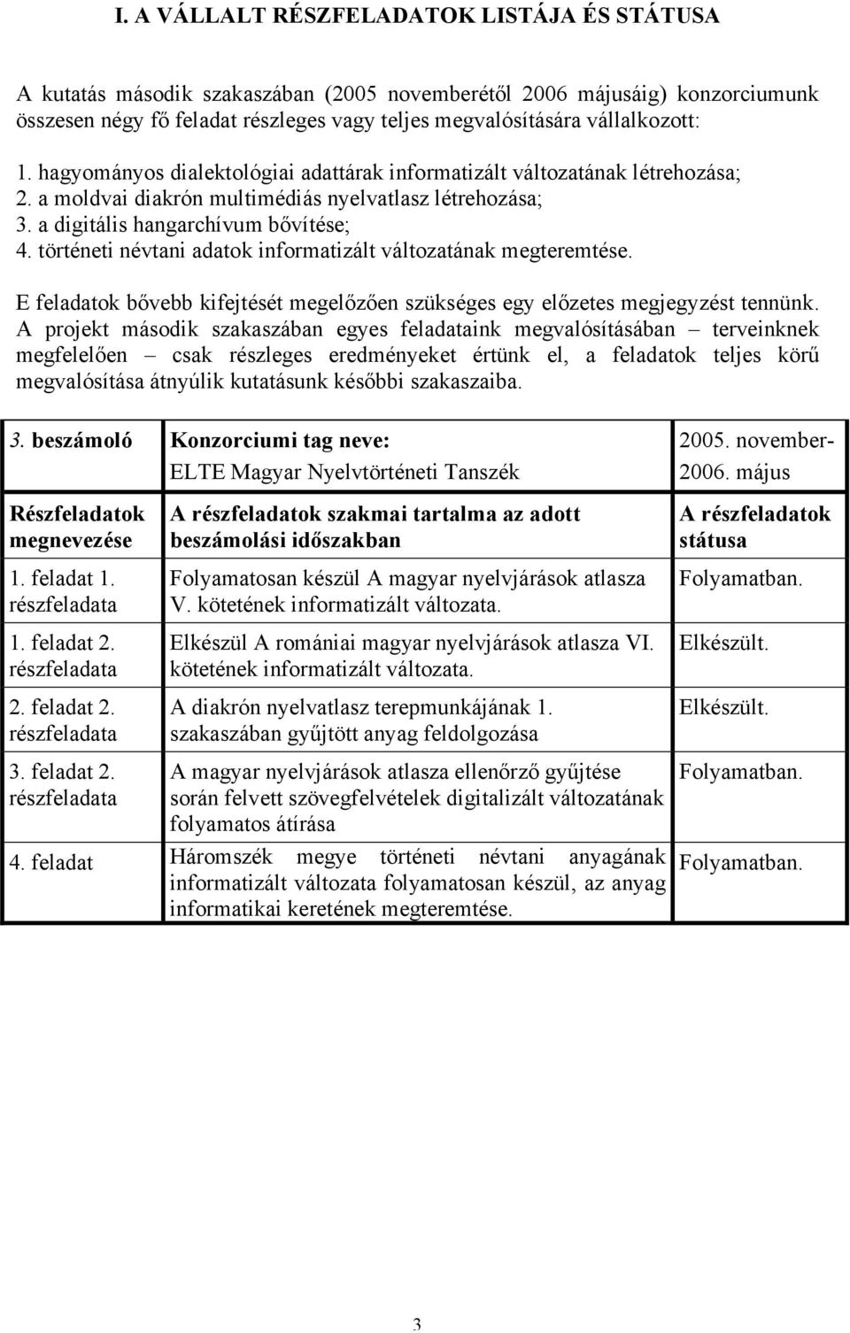 történeti névtani adatok informatizált változatának megteremtése. E feladatok bővebb kifejtését megelőzően szükséges egy előzetes megjegyzést tennünk.