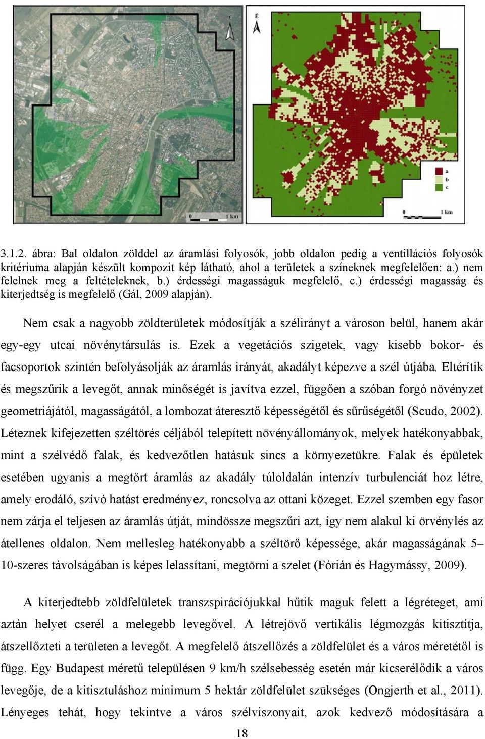 Nem csak a nagyobb zöldterületek módosítják a szélirányt a városon belül, hanem akár egy-egy utcai növénytársulás is.