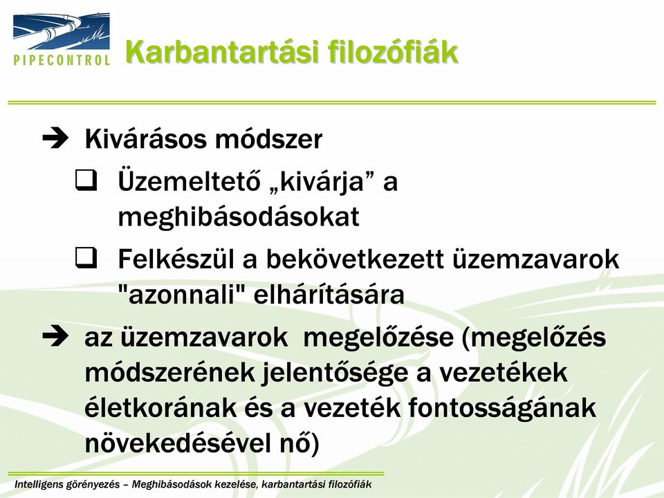 elhárítására az üzemzavarok megelőzése (megelőzés módszer dszerének