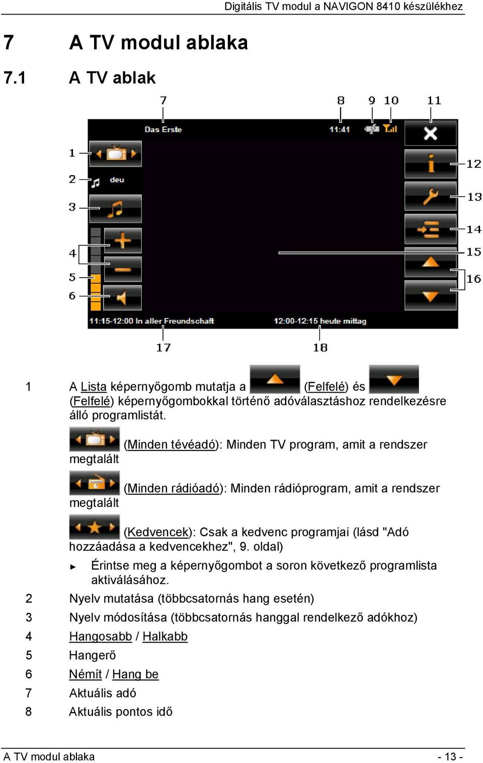 programlistát.