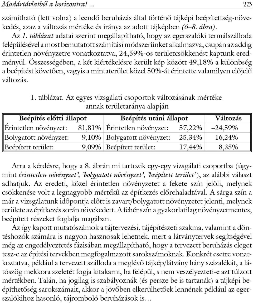 24,59%-os területcsökkenést kaptunk eredményül.