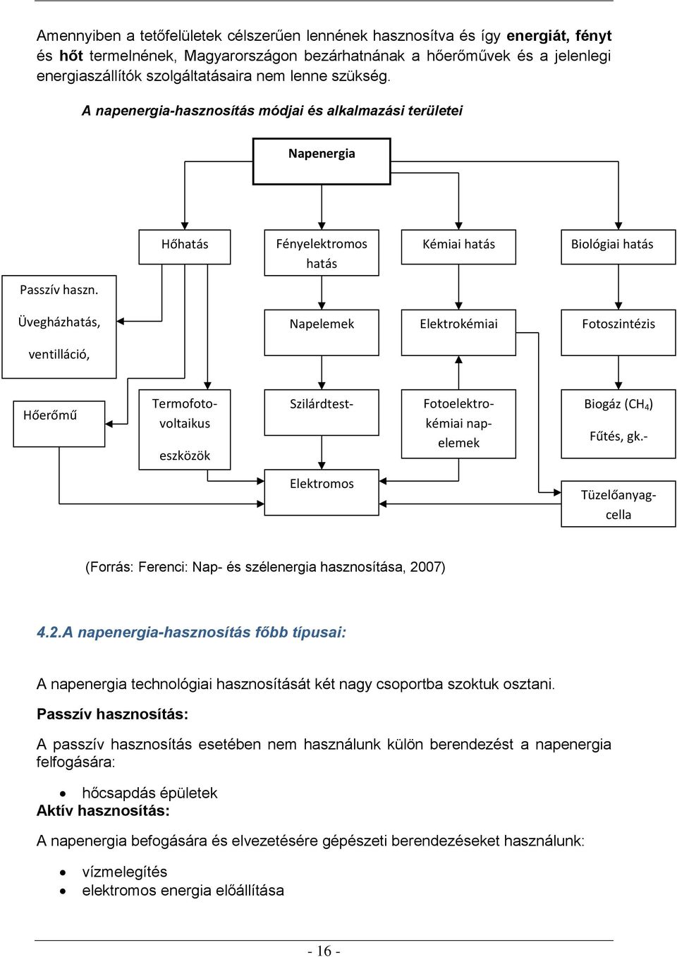 Üvegházhatás, Napelemek Elektrokémiai Fotoszintézis ventilláció, (PV) H 2 -fejlesztés (Biomassza) vízmelegítés Hőerőmű stb.