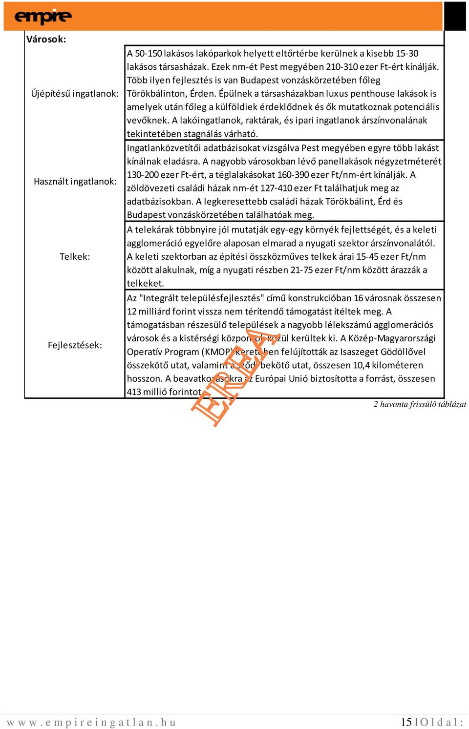 Épülnek a társasházakban luxus penthouse lakások is amelyek után főleg a külföldiek érdeklődnek és ők mutatkoznak potenciális vevőknek.