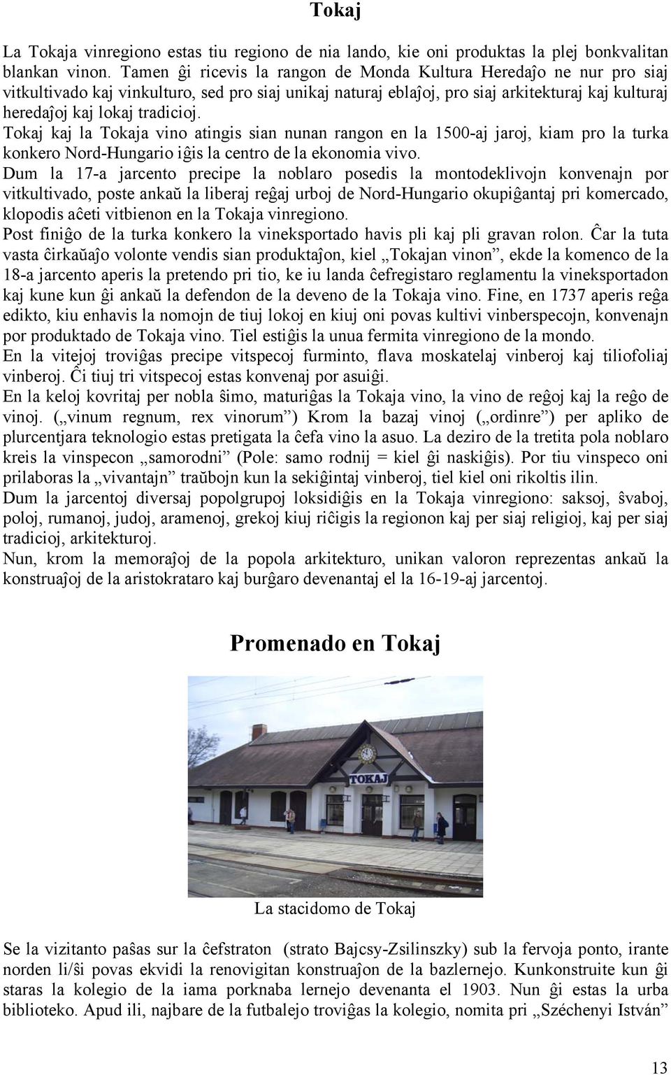 Tokaj kaj la Tokaja vino atingis sian nunan rangon en la 1500-aj jaroj, kiam pro la turka konkero Nord-Hungario iĝis la centro de la ekonomia vivo.