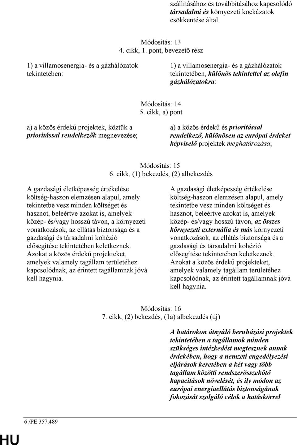 cikk, a) pont a) a közös érdekű projektek, köztük a prioritással rendelkezők megnevezése; a) a közös érdekű és prioritással rendelkező, különösen az európai érdeket képviselő projektek meghatározása;