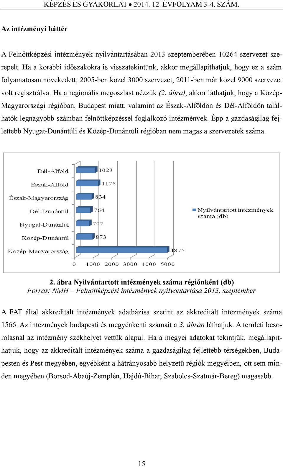 Ha a regionális megoszlást nézzük (2.