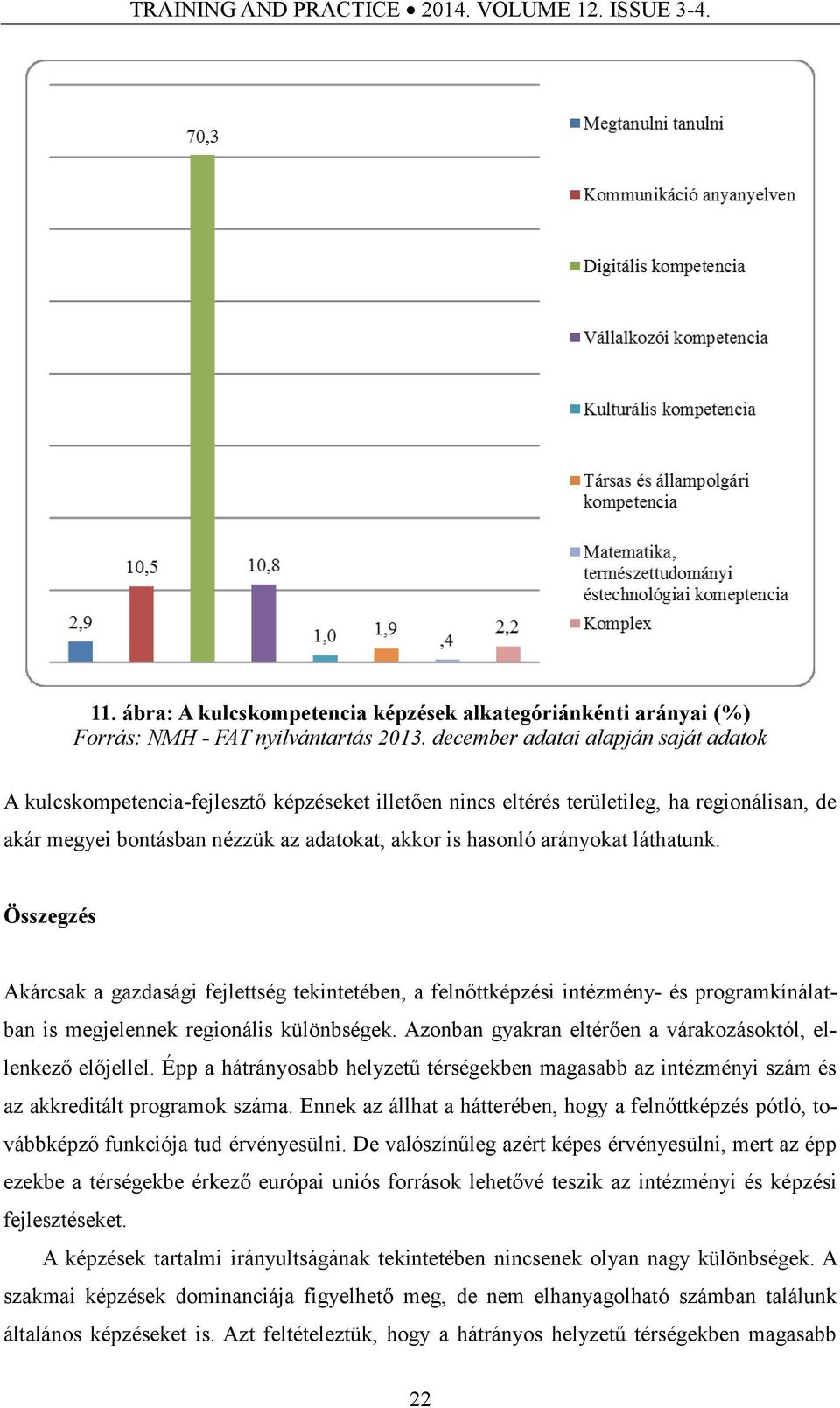 arányokat láthatunk. Összegzés Akárcsak a gazdasági fejlettség tekintetében, a felnőttképzési intézmény- és programkínálatban is megjelennek regionális különbségek.