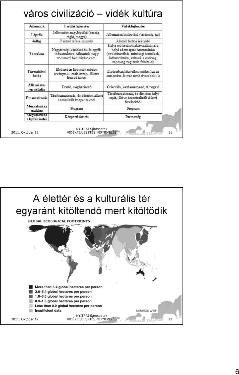 és a kulturális tér egyaránt kitöltendő