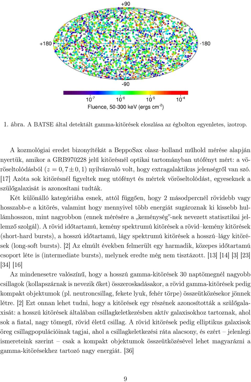 nyilvánvaló volt, hogy extragalaktikus jelenségről van szó. [17] Azóta sok kitörésnél figyeltek meg utófényt és mértek vöröseltolódást, egyeseknek a szülőgalaxisát is azonosítani tudták.