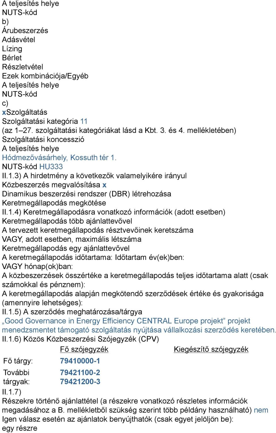 NUTS-kód HU333 II.1.