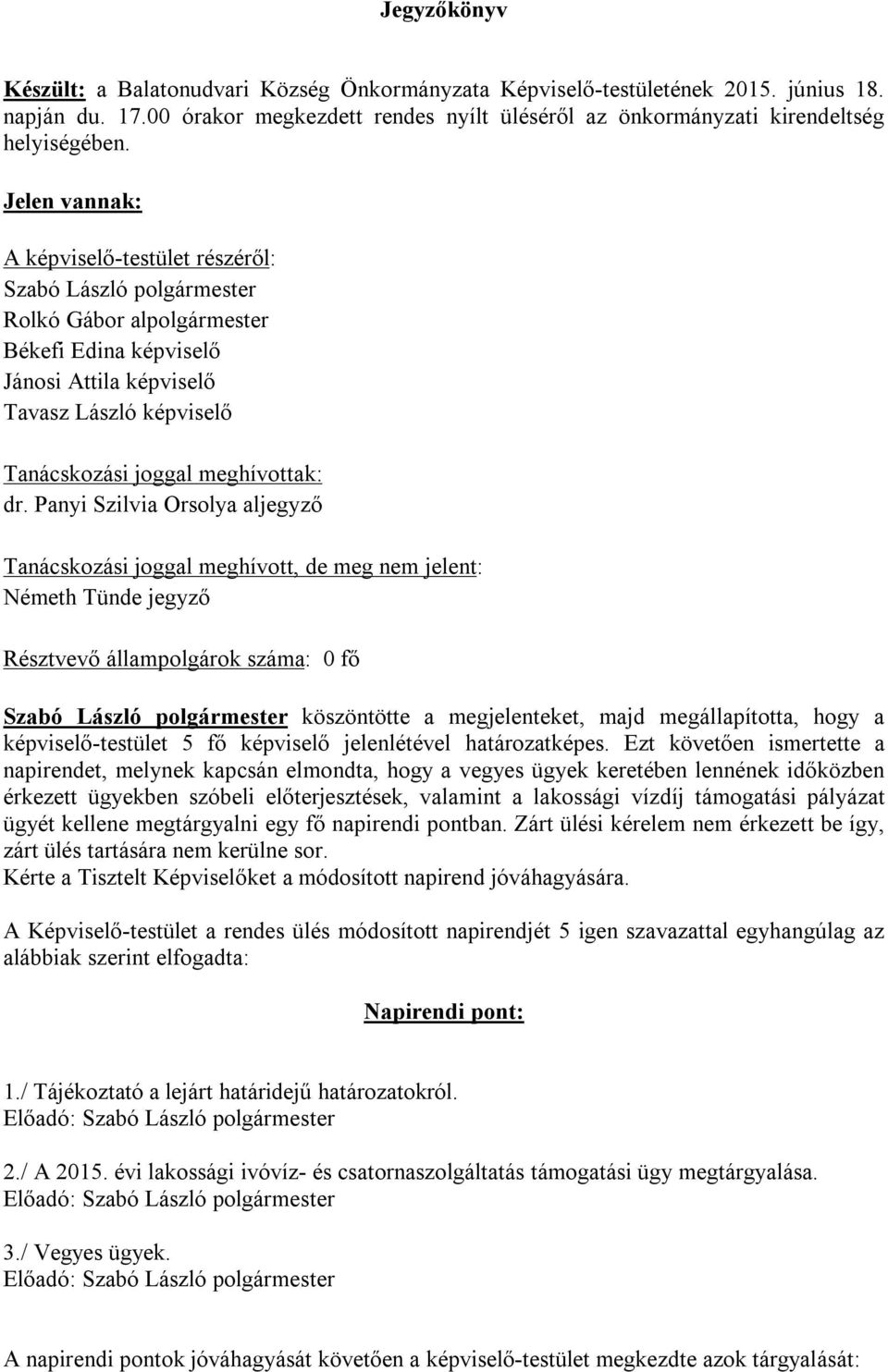 meghívottak: dr.