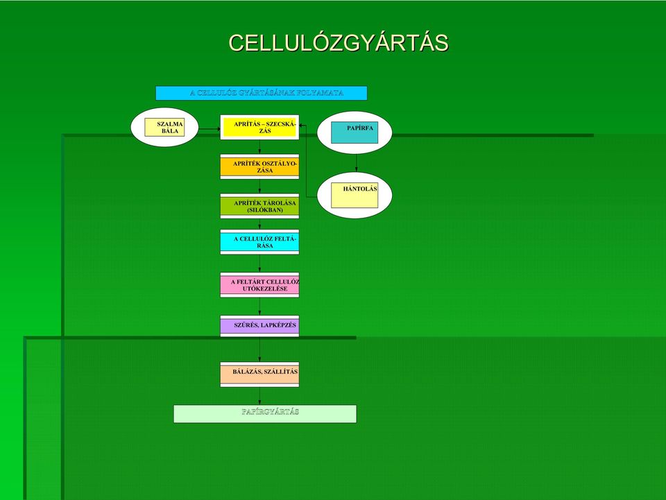 (SILÓKBAN) HÁNTOLÁS A CELLULÓZ FELTÁ- RÁSA A FELTÁRT