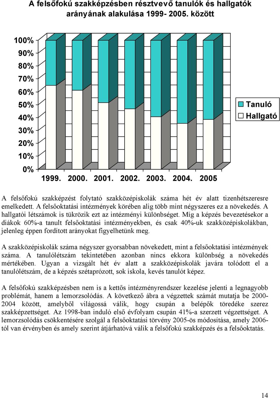 A hallgatói létszámok is tükrözik ezt az intézményi különbséget.