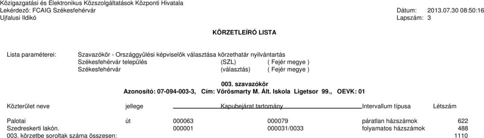 Iskola Ligetsor 99.