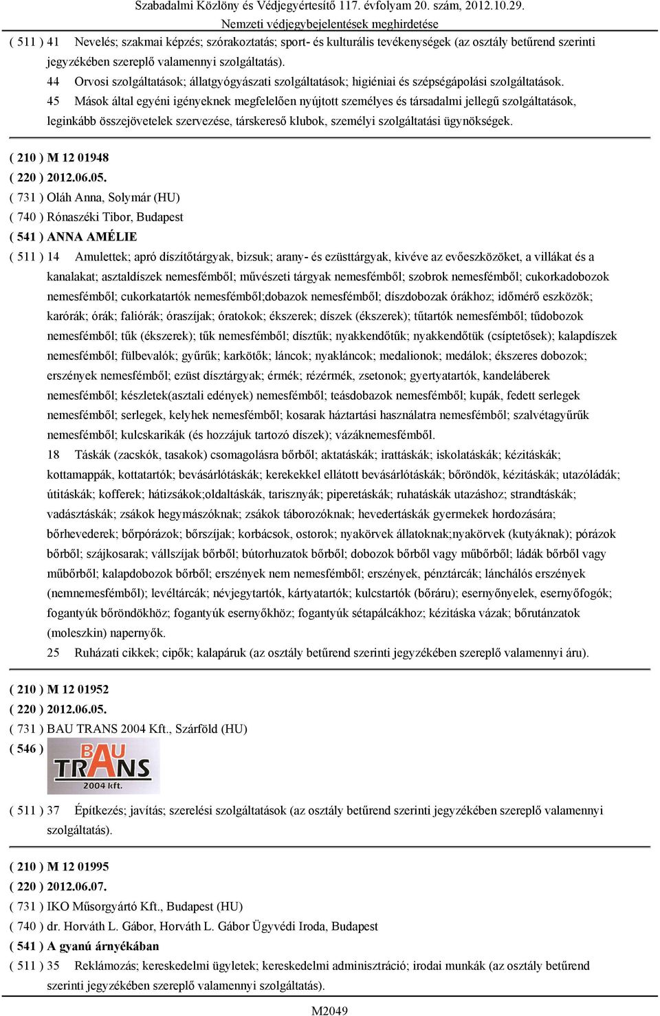 45 Mások által egyéni igényeknek megfelelően nyújtott személyes és társadalmi jellegű szolgáltatások, leginkább összejövetelek szervezése, társkereső klubok, személyi szolgáltatási ügynökségek.