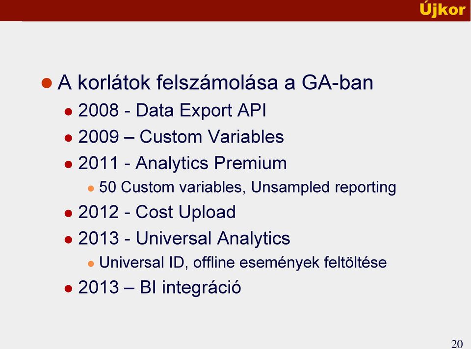 variables, Unsampled reporting 2012 - Cost Upload 2013 -