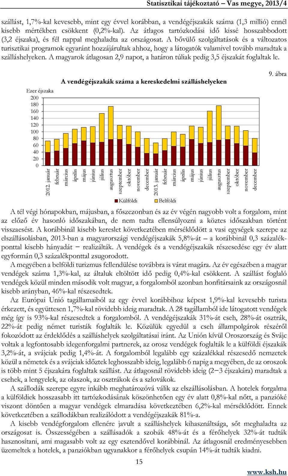 A bővülő szolgáltatások és a változatos turisztikai programok egyaránt hozzájárultak ahhoz, hogy a látogatók valamivel tovább maradtak a szálláshelyeken.