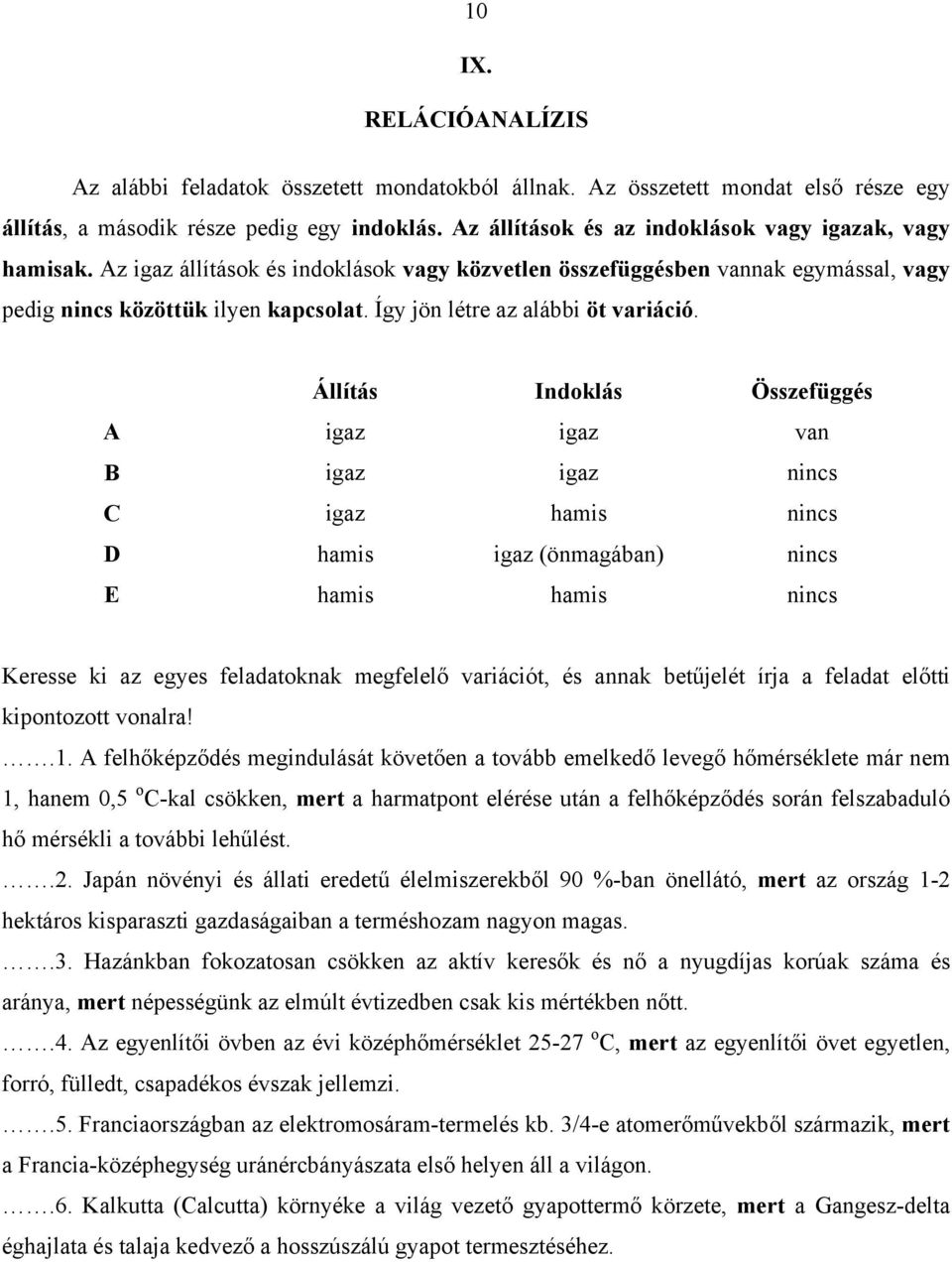 Így jön létre az alábbi öt variáció.